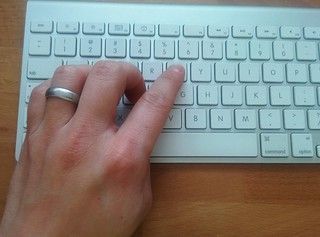 Look at how stupid this hand looks while using apple's command key.