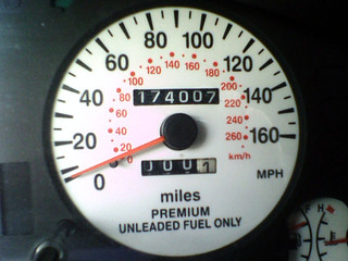 Just rolled over 174,000