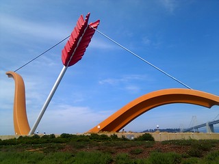 Art - A giant bow & arrow