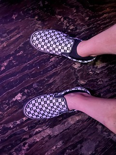 I apparently only put 1 no-show sock on tonight