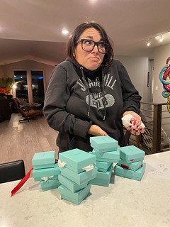 Tiffany - Cleaned out her desk drawer...