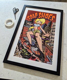 Art - Framed my Soap chick poster