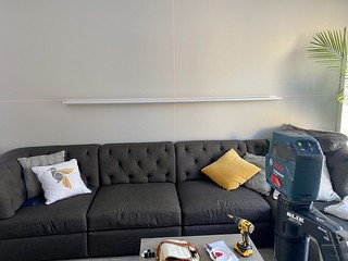 Covid-19 - Puttin up this new art shelf