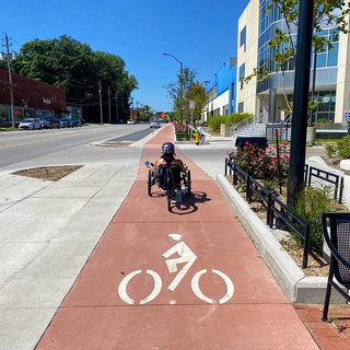 Biking - Cruisin on the new Ingersoll bike lanes