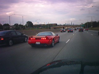 Driving into Chicago