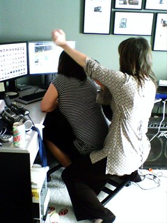 Kari's mom grinding on Kari, haha.