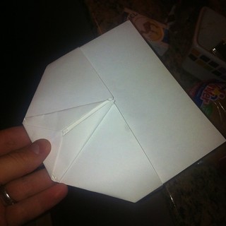 A fancy paper airplane