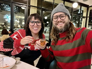 It turned out to be Burger, Shot, Beer night. I was reluctant at first… but why not, I guess.