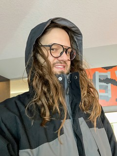 I've not quite figured out how to manage long hair + coat zippers + hoods