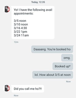 Amber Hathaway - So... I just accidentally called my hairstylist a ho.