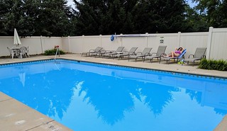 Pool - Went to check on Kari... She seems to be having a rough day.