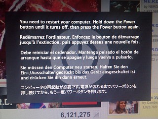 Tech - WTF! Is this an OSX blue screen??? (via chrome)