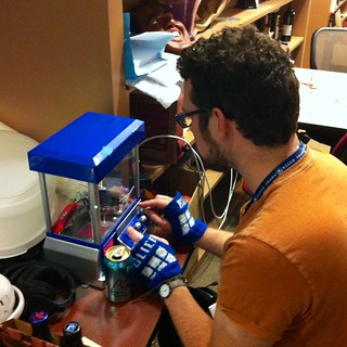 Britt Selvitelle - Britt and the OFA tech claw crane