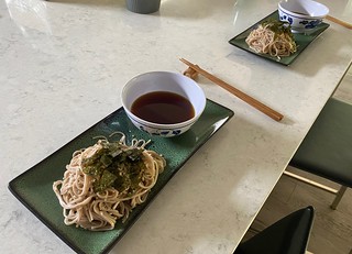 Homemade soba noods