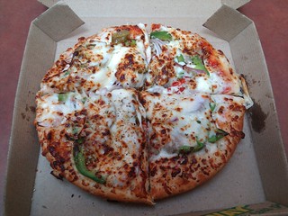 pizza - Believe it or not, subway pizzas are pretty decent.