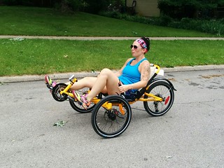 Biking - Test driving a Catrike. These things are insane. And super fun.