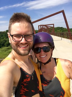 Biking - Obligatory high trestle trail bridge selfie