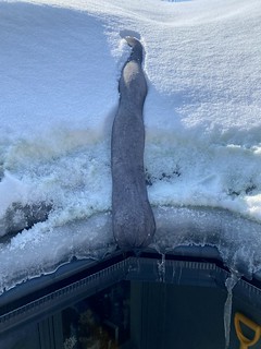 Covid-19 - Testing out the “Ice melt in panty hose” over ice dam method