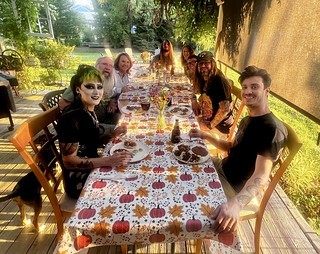 Birthday dinner crew