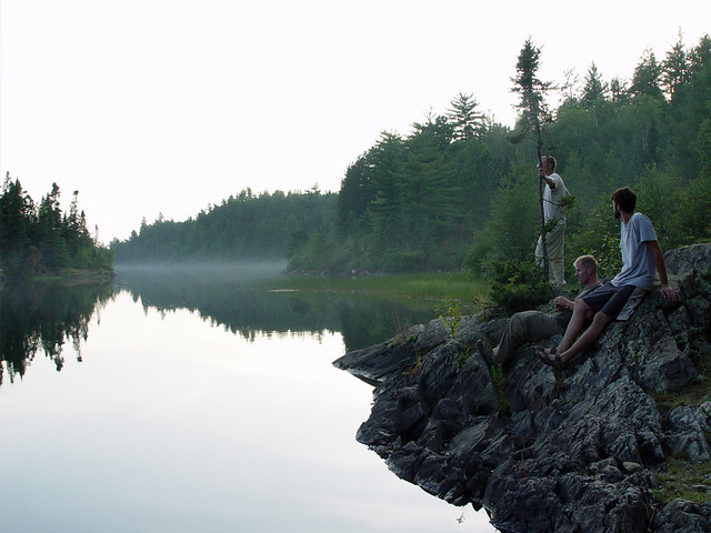 Hangin out outside our campsite