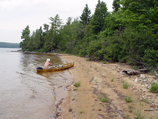 The beach Scott and I won the race to