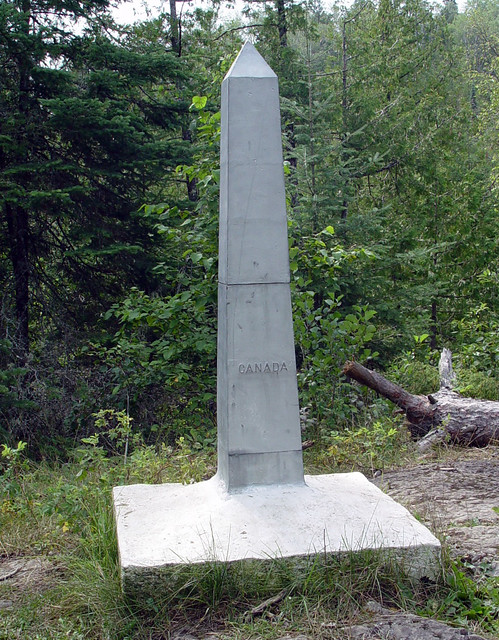 A monument border marker