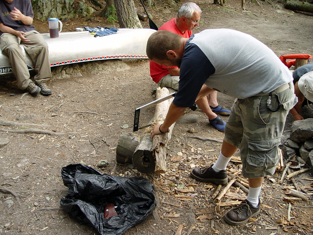 Cutting some firewood