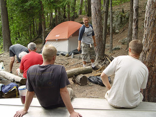 Hanging out at the campsite