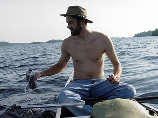 frame - Dipping for fresh Saganaga drinking water