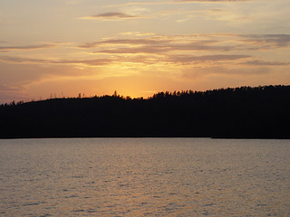 Sunset - Sunset across Knife Lake