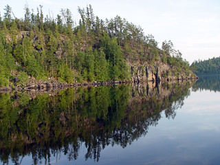 Reflection outside of our campsite