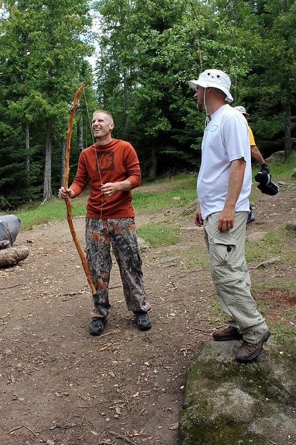 We found a cedar bow at our first camp site.