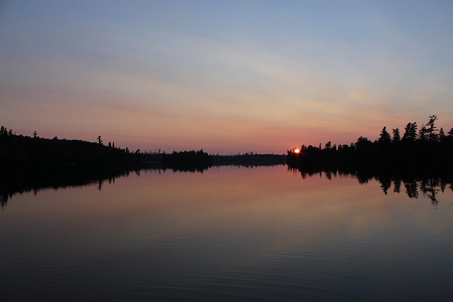 Sunset over Gaskin Lake