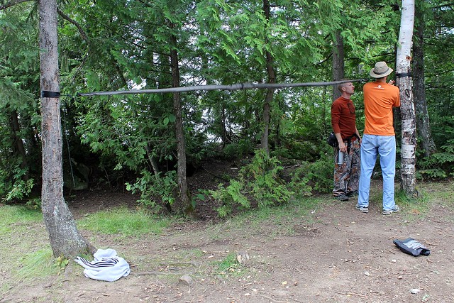 Settin up Chris's Hammock tent