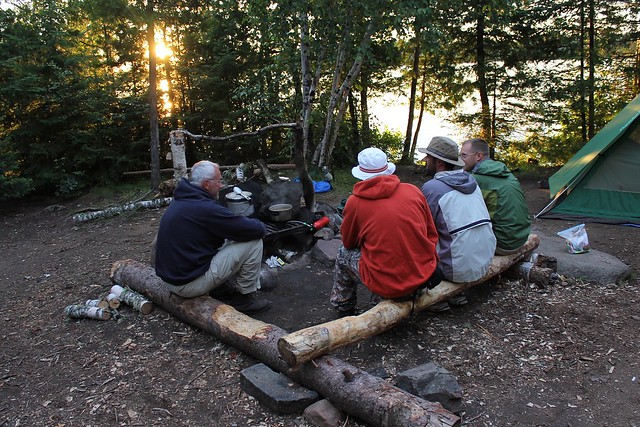 Cooking dinner and hanging out