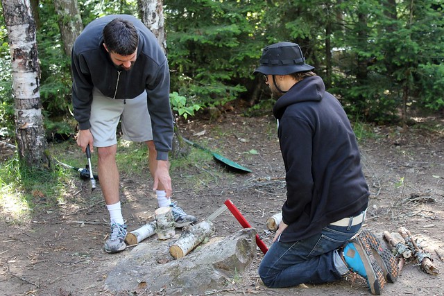 Cutting some firewood