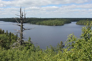 Looking out from the first point we found on Winchell Lake