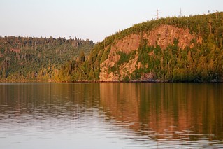 Winchell Lake rock face at dusk