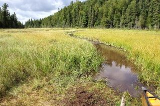 As far as we could paddle before the long portage