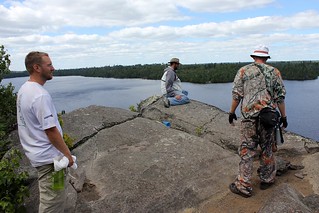 Hanging out at the top of the Winchell Lake cliff