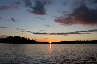 Sunset - Sunset over Brule Lake