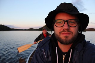 Paddling and shooting photos with Paul