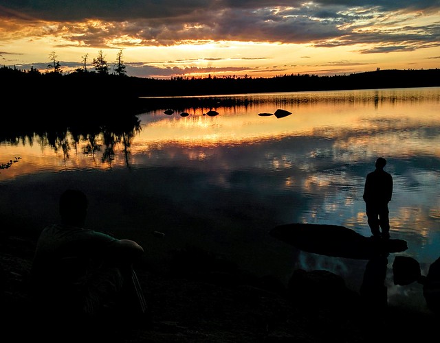 Sunset on Little Sag