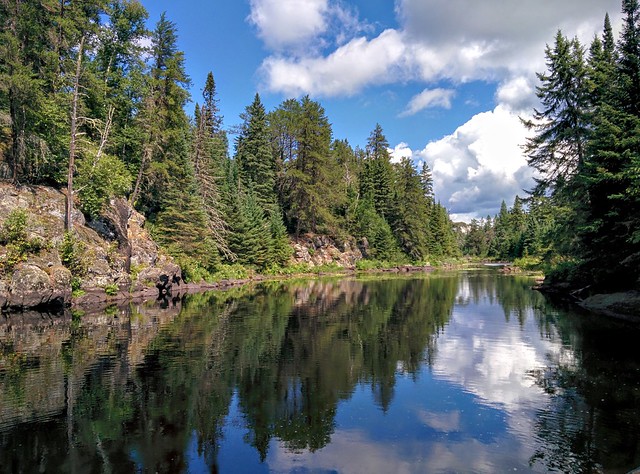 A pretty, reflective pool