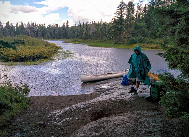 Waiting for the rain to pass through