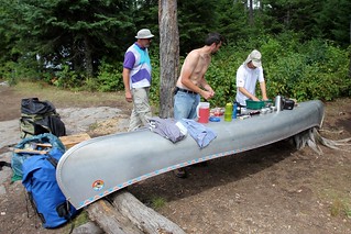 Will Baumann - Lunch at our campsite on Lake Polly