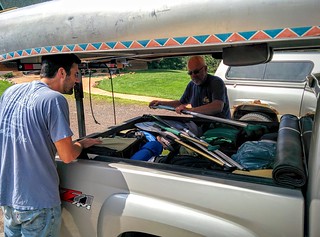 "If we can't fit it in this truck, it won't fit in our canoes"