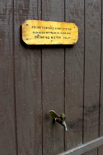 The last running water we'd see for a week