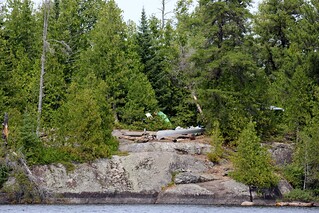 Our campsite on Little Sag