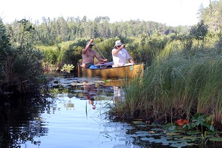Paddling through another bog
